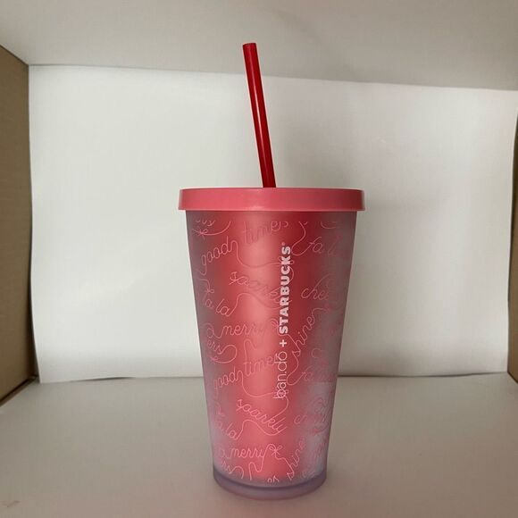 Starbucks 2018 Holiday Collection ban.do Season Coffee Cold Cup Tumbler 16oz - Picture 2 of 9
